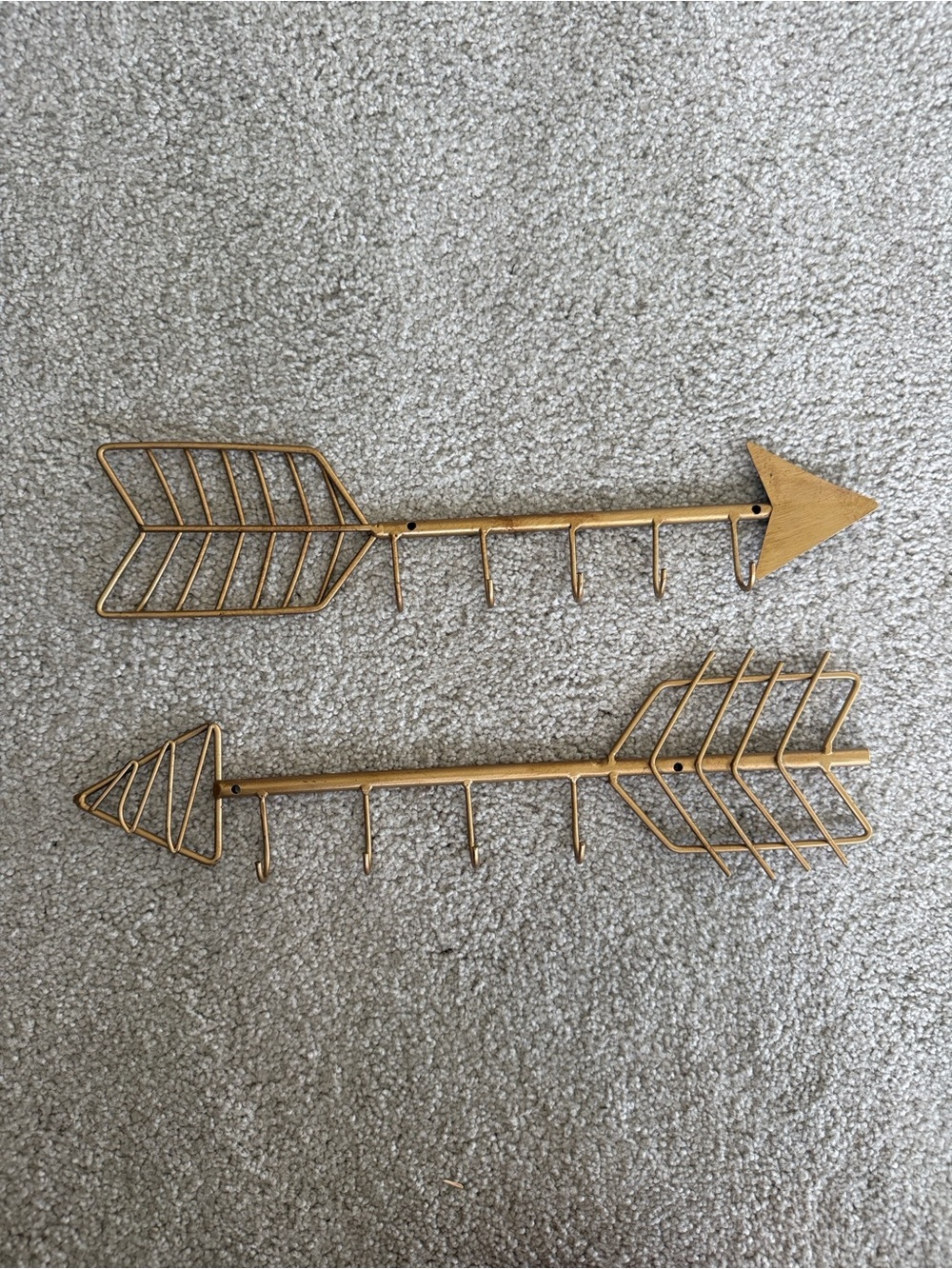 Decorative Bronze Arrow Wall Hooks - Bronze Arrow Coat Rack